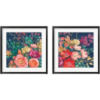 Framed Floral Drama 2 Piece Framed Art Print Set