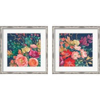 Framed 'Floral Drama 2 Piece Framed Art Print Set' border=