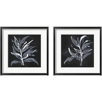 Framed 'Chalkboard Branch 2 Piece Framed Art Print Set' border=