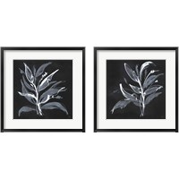 Framed 'Chalkboard Branch 2 Piece Framed Art Print Set' border=