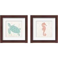 Framed 'Seaside Style 2 Piece Framed Art Print Set' border=