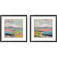 Framed 'Blooming Field 2 Piece Framed Art Print Set' border=