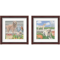 Framed 'Fall at the Farm 2 Piece Framed Art Print Set' border=