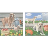 Framed 'Fall at the Farm 2 Piece Art Print Set' border=