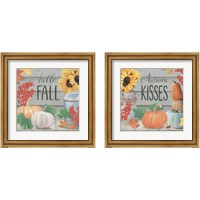 Framed 'Fall at the Farm 2 Piece Framed Art Print Set' border=