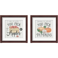 Framed 'Fall at the Farm 2 Piece Framed Art Print Set' border=