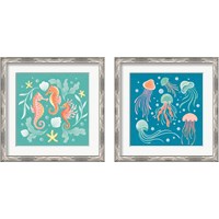 Framed 'Under the SeaSeries 2 Piece Framed Art Print Set' border=