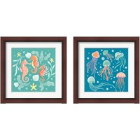 Framed 'Under the SeaSeries 2 Piece Framed Art Print Set' border=