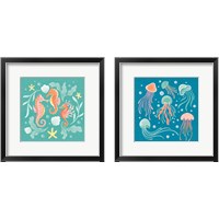 Framed 'Under the SeaSeries 2 Piece Framed Art Print Set' border=