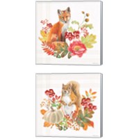 Framed 'Wooded Harvest 2 Piece Canvas Print Set' border=