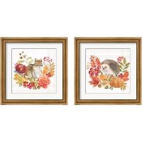 Framed 'Wooded Harvest 2 Piece Framed Art Print Set' border=