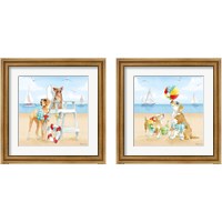 Framed Summer Fun at the Beach 2 Piece Framed Art Print Set