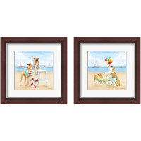 Framed Summer Fun at the Beach 2 Piece Framed Art Print Set