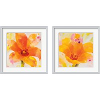 Framed 'Bright Tulips 2 Piece Framed Art Print Set' border=