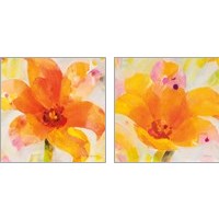Framed 'Bright Tulips 2 Piece Art Print Set' border=
