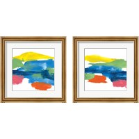 Framed Jewel Abstraction 2 Piece Framed Art Print Set