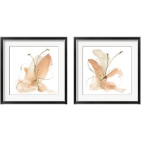 Framed Butterfly Flower 2 Piece Framed Art Print Set