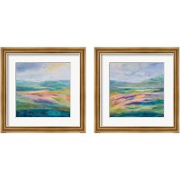 Framed 'Flower Hill 2 Piece Framed Art Print Set' border=