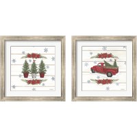 Framed Christmas Tree 2 Piece Framed Art Print Set