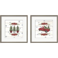 Framed Christmas Tree 2 Piece Framed Art Print Set