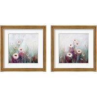 Framed 'Wildflowers  2 Piece Framed Art Print Set' border=