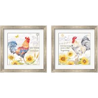 Framed 'Good Morning Sunshine 2 Piece Framed Art Print Set' border=