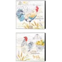 Framed 'Good Morning Sunshine 2 Piece Canvas Print Set' border=