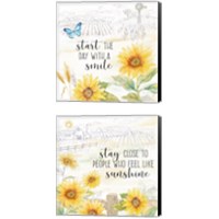 Framed 'Good Morning Sunshine 2 Piece Canvas Print Set' border=