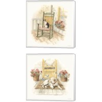 Framed 'Countryside  2 Piece Canvas Print Set' border=