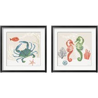 Framed 'Free As the Ocean 2 Piece Framed Art Print Set' border=