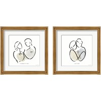 Framed 'Lines of Life 2 Piece Framed Art Print Set' border=