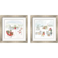 Framed 'Home For The Holidays 2 Piece Framed Art Print Set' border=