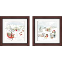 Framed 'Home For The Holidays 2 Piece Framed Art Print Set' border=