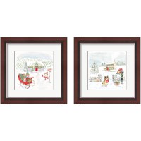 Framed 'Home For The Holidays 2 Piece Framed Art Print Set' border=