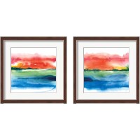 Framed 'Jewel Waterway 2 Piece Framed Art Print Set' border=
