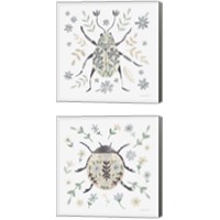 Framed Folk Beetle 2 Piece Canvas Print Set