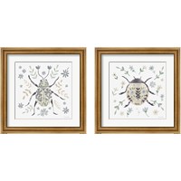 Framed 'Folk Beetle 2 Piece Framed Art Print Set' border=