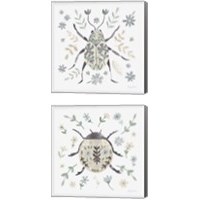 Framed Folk Beetle 2 Piece Canvas Print Set