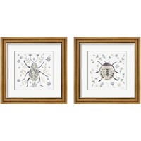 Framed 'Folk Beetle 2 Piece Framed Art Print Set' border=