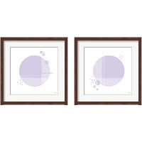 Framed 'Tribeca Purple 2 Piece Framed Art Print Set' border=