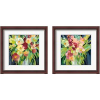 Framed 'Spring Flowers in a Vase 2 Piece Framed Art Print Set' border=