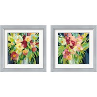 Framed 'Spring Flowers in a Vase 2 Piece Framed Art Print Set' border=