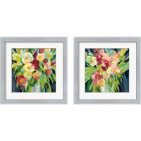 Framed 'Spring Flowers in a Vase 2 Piece Framed Art Print Set' border=