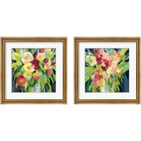 Framed 'Spring Flowers in a Vase 2 Piece Framed Art Print Set' border=