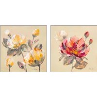 Framed Blooming Peony 2 Piece Art Print Set