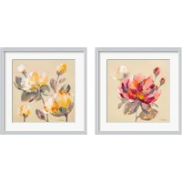 Framed Blooming Peony 2 Piece Framed Art Print Set