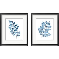 Framed Blue Fern 2 Piece Framed Art Print Set