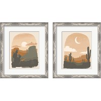 Framed 'Warm Desert 2 Piece Framed Art Print Set' border=