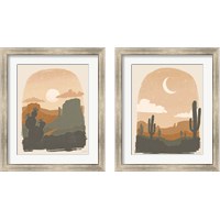 Framed 'Warm Desert 2 Piece Framed Art Print Set' border=