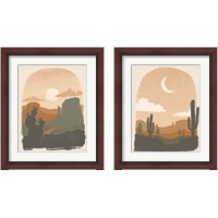 Framed 'Warm Desert 2 Piece Framed Art Print Set' border=